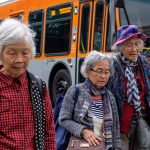 Seniors crossing the street