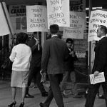 Grape boycott picketers