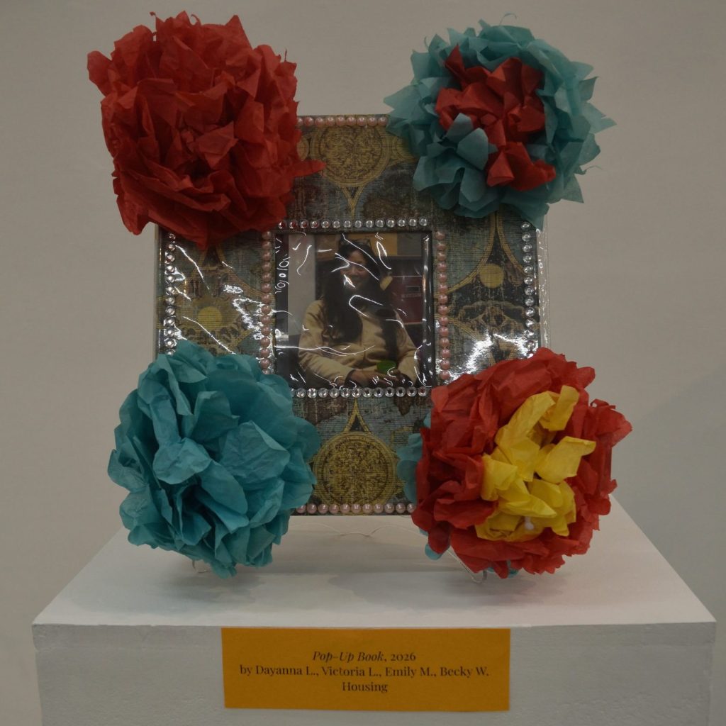 Image of art display - scrap book